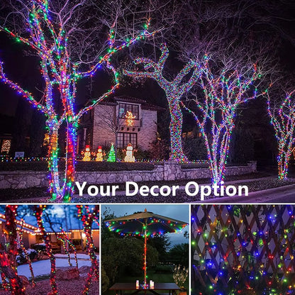 F2 LED Solar Lamp Outdoor Lights Christmas 8 Modes Solar String Lights Waterproof Solar Fairy Light Christmas Decor Decoration