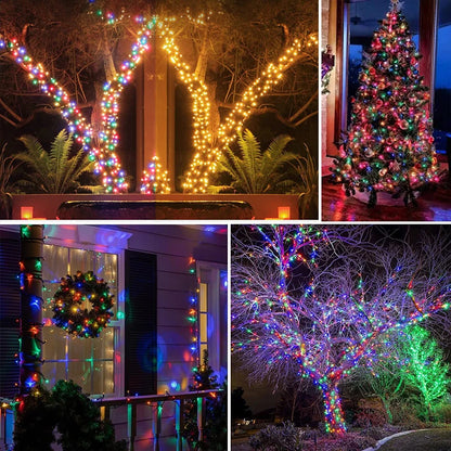 F2 LED Solar Lamp Outdoor Lights Christmas 8 Modes Solar String Lights Waterproof Solar Fairy Light Christmas Decor Decoration